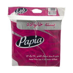 دستمال کاغذی پاپیا اقتصادی ۲۵۰ برگ